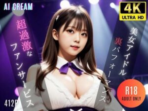 美女アイドルの裏パフォーマンス(AI CREAM) [d_323536]