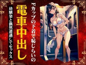 【電車中出しセックス】〜Fカップの幼馴染が下着丸出しで車内で濃厚セックス〜(妄想彼女コレクターズ) [d_324691]