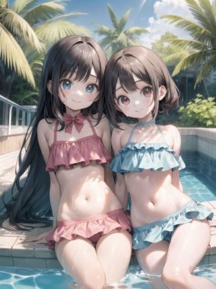 水着 少女 AIイラスト集(AI Fairy) [d_325144]