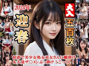 2024年迎春！！初詣で美少女処女巫女さんに願掛け＆大量ザ〇メンぶっ掛け！ごっくん！！(sawamurajapan) [d_325323]
