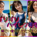 ギリギリハイレグ美女 際どい食い込みたっぷりと(あの子の秘密をみた) [d_325653]