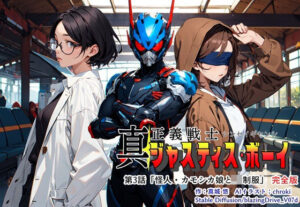 真・正義戦士ジャスティス・ボーイ 完全版 第3巻 「怪人・カモシカ娘とJK制服」(真城のソフトハウス) [d_326031]
