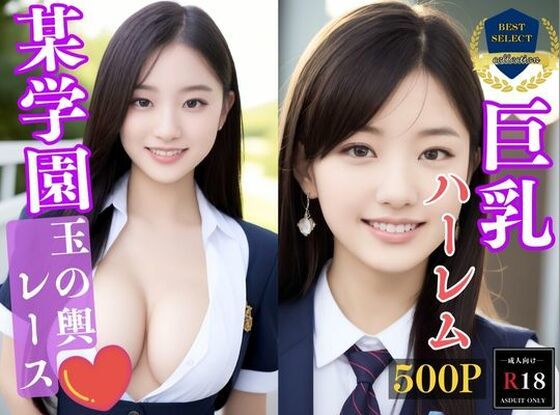 【大容量作品】とある有名学園で夢の制服女子ハーレム〜玉の輿レーススタート(巨乳美女) [d_328089]