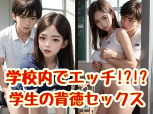 処女JKが彼氏と初H！学校内での背徳着衣セックス画像を作ってみた！(オンナだけが生きがい) [d_329612]