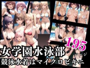 女学園水泳部 競泳水着はマイクロビキニ 激しい運動にポロり(アニメPRO) [d_329712]