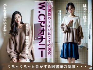 【W.Cでオナニー】図書館のトイレにこもる美女・・・くちゃくちゃと音がする図書室の聖域(熟女コレクターズ企画) [d_331818]