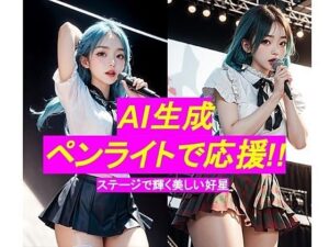 AI生成 ペンライトで応援(あらっとAI) [d_332191]