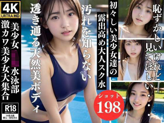 美少女JK水泳部 激かわ美少女大集合 透き通る天然美ボディ(200円出版) [d_332511]