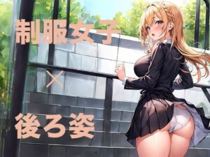 かわいい制服女子の後ろ姿 AIイラスト集(あいな) [d_332834]