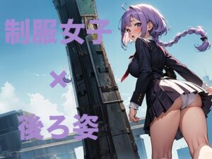 かわいい制服女子の後ろ姿2 AIイラスト集(あいな) [d_332843]