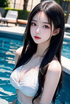 AI彼女〜S級モデル写真集《沖縄リゾートホテル！プールサイド編》(AI彼女プレミアム) [d_332878]