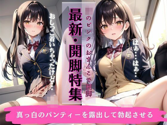 【最新】開脚特集〜JKピンクのおまんこ〜真っ白のパンティを露出して勃起させる！(性欲カフェ) [d_332919]