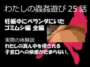 私の蟲姦遊び 25話 妊娠中にベランダにいたゴミムシ編(シングルママの日常) [d_334202]