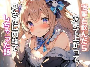 後輩と飲んだら家まで上がって奥さんに内緒でしちゃった話(リアトリス) [d_341124]