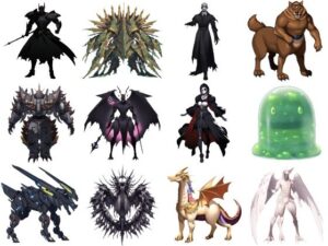 【属性別クリーチャー立ち絵3】著作権フリーの高解像度画像（100枚）(Game Material Store) [d_265820]