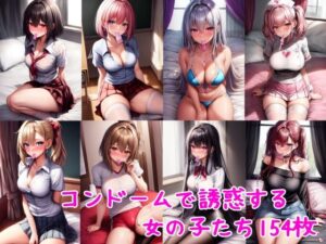 コンドームを咥えて誘惑する女の子(雪月花) [d_333497]