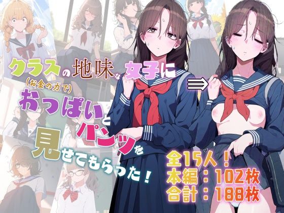 クラスの地味な女子に（お金の力で）おっぱいとパンツを見せてもらった！(非日常データ) [d_334580]