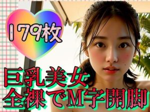 巨乳美女全裸でM字開脚〜羞恥心ってなんですか？〜(山と撫でシコシコ) [d_334681]