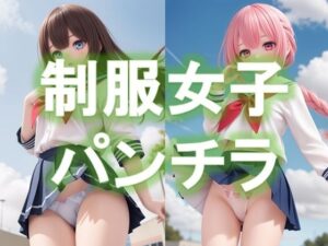 制服女子のローアングルパンチラ(D.P.H.) [d_335177]