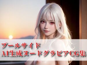 プールサイド AI生成ヌードグラビアCG集(月代台工房) [d_335636]