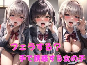 フェラする？ジェスチャーで誘惑する女の子たち(雪月花) [d_335744]