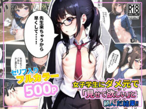 貧乳学生にダメ元で『見してほしい』と頼んだ結果！(創造研究) [d_337149]