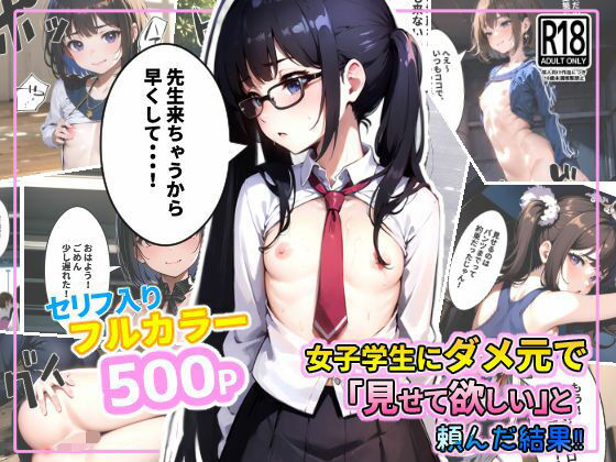 貧乳学生にダメ元で『見してほしい』と頼んだ結果！(創造研究) [d_337149]