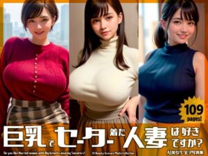 【109枚！】巨乳でセーター着た人妻は好きですか？【AI美女グラビア写真集】(ZYUMOMO) [d_337511]