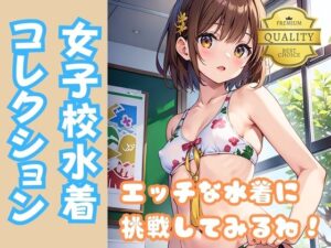 【貧乳水着女子】ちっぱい美少女女子校生がちょっとエッチで大人な水着に挑戦(美女AIコレクション) [d_337553]