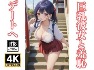 巨乳彼女と羞恥デートへ〜はみ出るおっぱいに周りの視線の的に…(美女-LABO) [d_337805]
