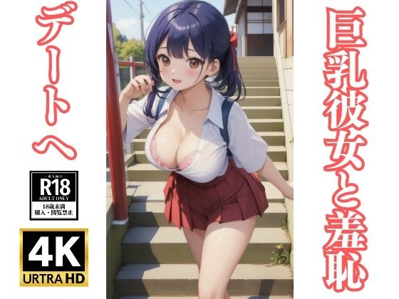 巨乳彼女と羞恥デートへ〜はみ出るおっぱいに周りの視線の的に…(美女-LABO) [d_337805]