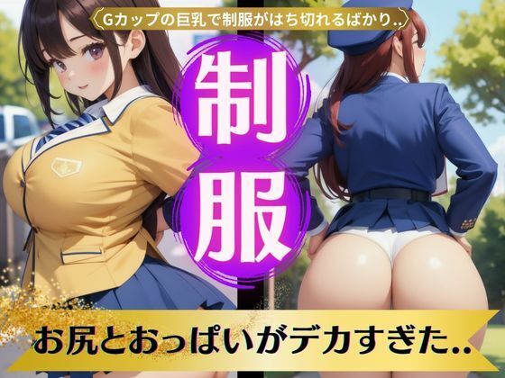 Gカップの巨乳で制服はち切れる！お尻とおっぱいデカすぎた美尻特集！(セクシーダイナマイト企画) [d_337873]