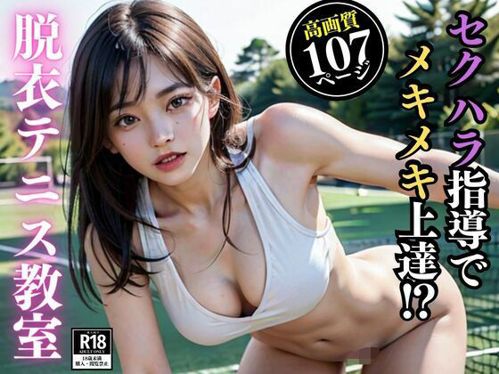 セクハラ指導でメキメキ上達？脱衣テニス教室(カスタードパイ) [d_338407]