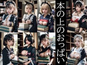 本の上のおっぱい(自家発電研究所) [d_340156]