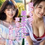 街中を歩く美女学生をナンパして成功しました(UK ONLINE出版) [d_340462]