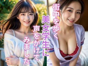 街中を歩く美女学生をナンパして成功しました(UK ONLINE出版) [d_340462]