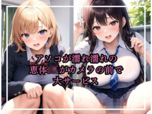 アソコが濡れ濡れの恵体JKがカメラの前で大サービス(I LOVE AI) [d_340816]