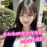 美巨乳処女大学生とワンナイト(愛すいーと) [d_341566]