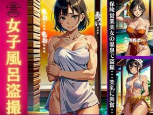 【女子風呂の盗撮】保険営業美女の温泉で盗撮〜美乳の覗きで興奮〜(monsterX) [d_342227]