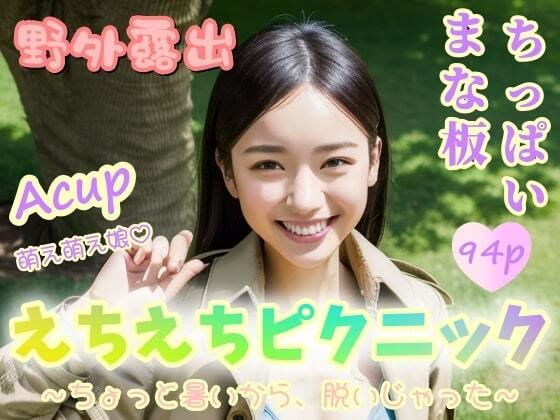 【野外露出】【まな板ちっぱい】Acup萌え萌え娘？えちえちピクニック〜ちょっと暑いから脱いじゃった〜(夜行三輪車) [d_342410]