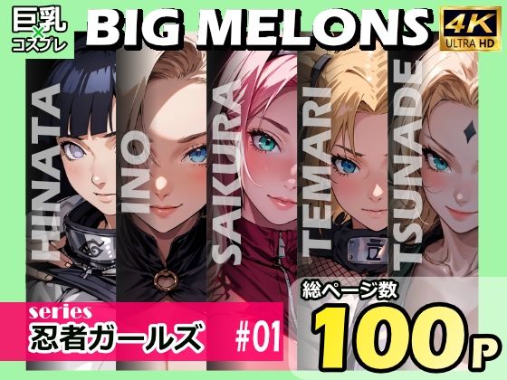 BIG MELONS series忍者ガールズ ＃01(びっくめろん) [d_342684]
