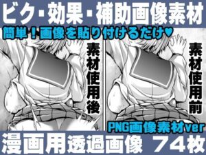 簡単！画像を貼り付けるだけ！誰でも簡単にエロ漫画が作れる！効果・補助画像素材セット Hentai manga / Impact Effect Image material Assistance Set(れいが荘素材専門店) [d_350967]