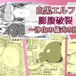 白黒エルフ膨腹破裂〜浄化の儀式の刑〜(ななしいんふれーしょん) [d_352460]