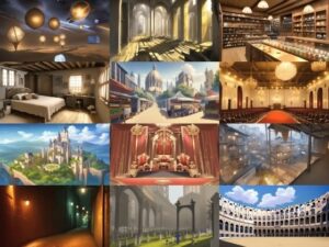 【アニメ調の幻想系背景】著作権フリーの高解像度画像（100枚）(Game Material Store) [d_265821]