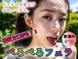 ＜ドスケベ水着女子がやってきた。＞吸引力120％！！べろべろフェラ「怒涛の87p」(踊り場ピンキー) [d_343053]