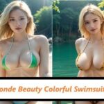 Blonde Beauty Colorful Swimsuit 2 〜New Model〜【ブロンド美女カラフル水着2】(AICOS9150AIART) [d_343509]