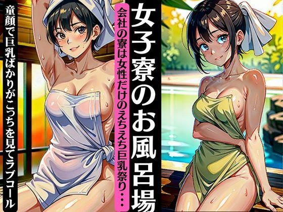 女子寮のお風呂場｜会社の寮は女性だけのえちえち巨乳祭り〜童顔で巨乳ばかりがこちらを見てラブコール〜(人生にSEX捧げてます編集部) [d_344442]