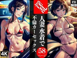 淫乱人妻水着で不倫カーセックス(AI美女LABO.5) [d_345894]
