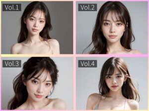 【セット】一ノ瀬有希:AI生成美女カタログ:1〜4巻セット(ゆるふわAI) [d_346038]