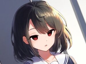 セーラー服の女の子が催●にかかってスカートをたくし上げている画像(催●スキ) [d_346069]